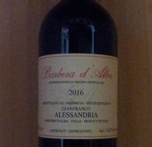 ALESSANDRIA G. – BARBERA D’ALBA – 2016